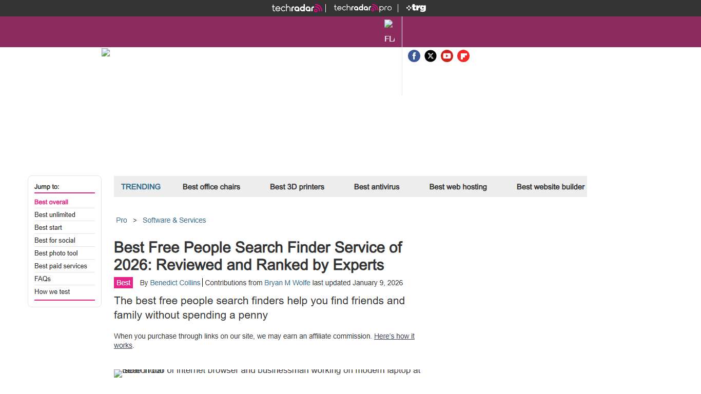 Best free people search finder service of 2026: reviewed and ranked by experts TechRadar
